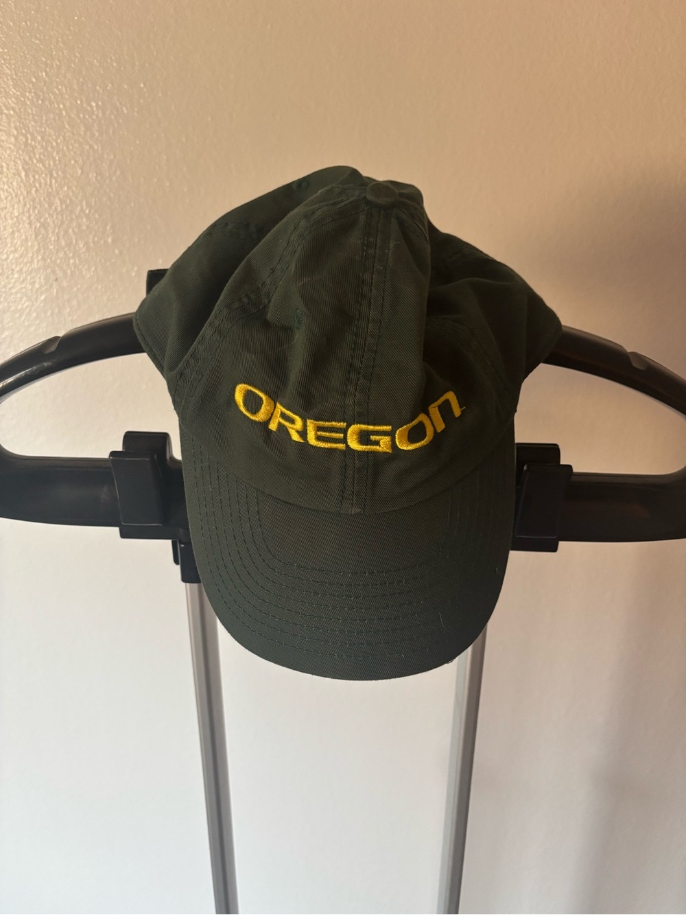 Embroidered Dark Green Oregon Baseball Hat